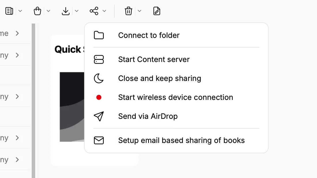 Close and keep sharing, in the Connect/share menu.