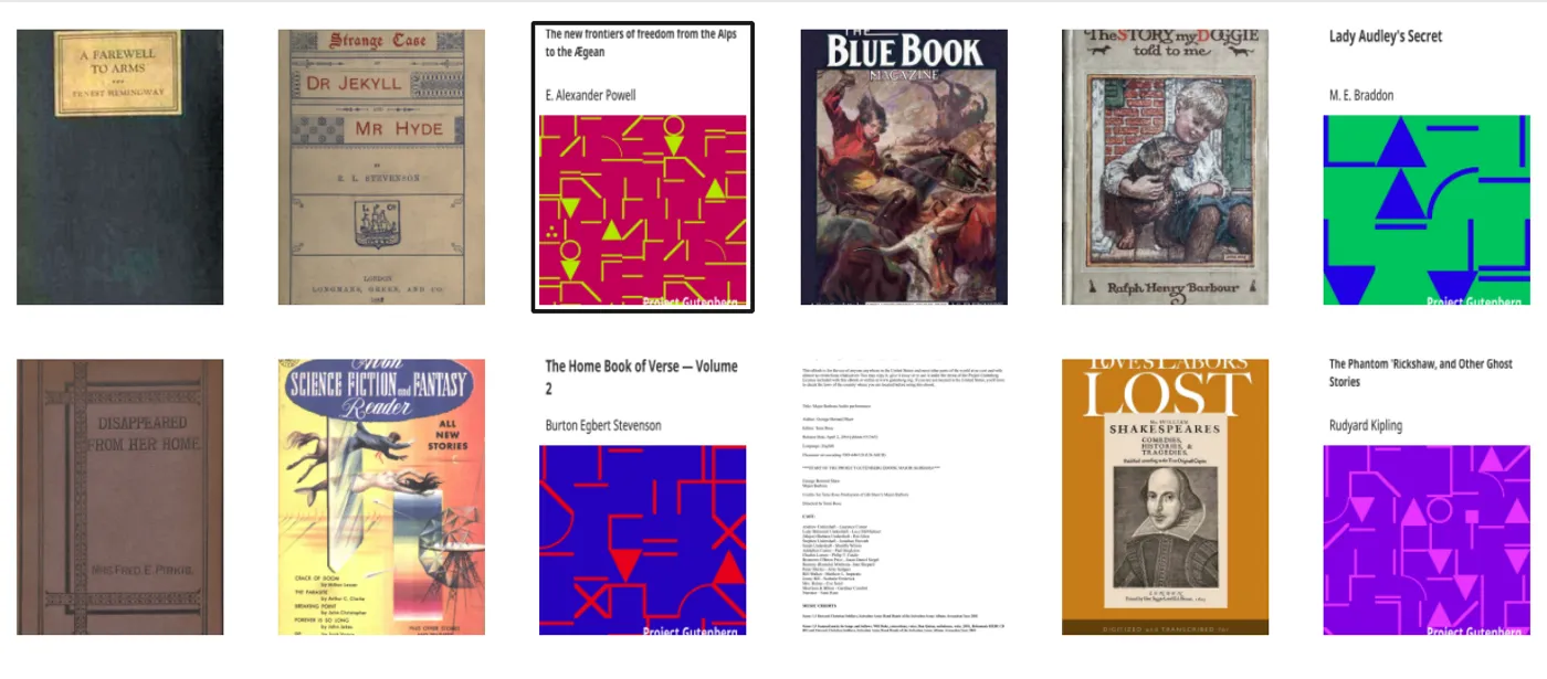 Every cover in one shape, the default.